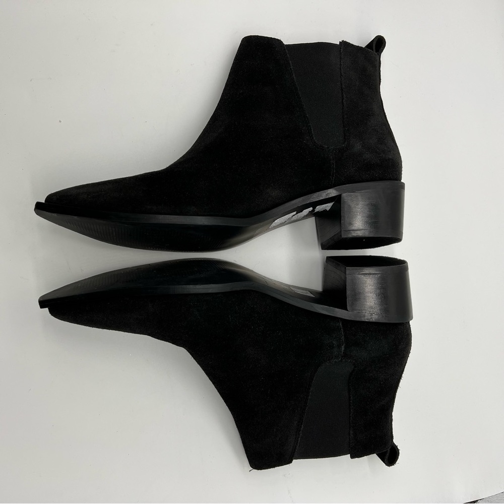Sey Collection‎ Pointed Toe Suede Black Boots - Picture 9 of 10